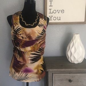 Worthington multi colored Halter Top